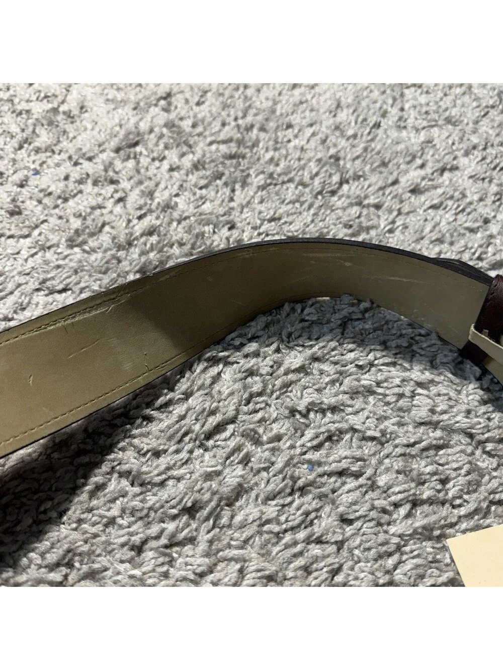 NWT Coldwater Creek Brown Wide Contoured Belt Size Small Boho Festival Y2K